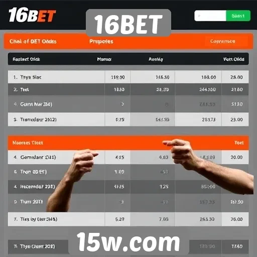 Comparativo de odds entre 16BET e concorrentes