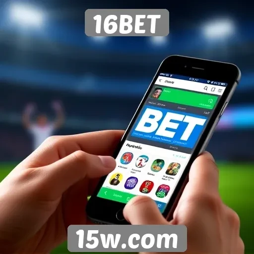 Experiência mobile no site 16BET
